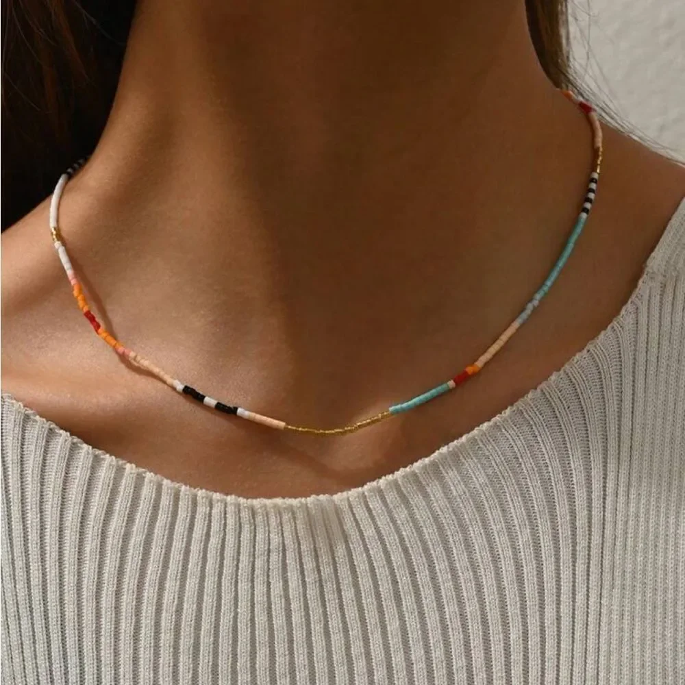 Colorful Beaded Necklace S969